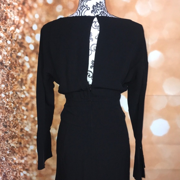 Lewit button detailed matte crepe midi - Picture 4 of 5